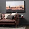 Crestview Western Wall Art | 30x49 Framed Canvas | Black & Brown Scene