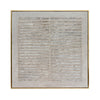Crestview Framed Decorative Wall Art | 62" Square Textured Taupe Brown