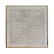Crestview Framed Decorative Wall Art | 62" Square Textured Taupe Brown