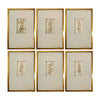 Crestview Wall Decor Set of 6 | 16x24 Frames | Gold Metal Centrepiece
