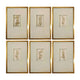 Crestview Wall Decor Set of 6 | 16x24 Frames | Gold Metal Centrepiece