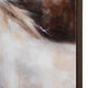 Crestview White Horse Painting | 50" Square Brown Framed Canvas