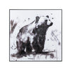 Crestview Kodiak Bear Wall Art | 40" Square Framed Canvas | Black White