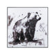 Crestview Kodiak Bear Wall Art | 40" Square Framed Canvas | Black White