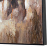 Crestview Rustic Bison Wall Art | 36x48 Framed Canvas | Brown Black