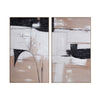 Crestview Framed Abstract Wall Art Set of 2 | 30x50 | Black | White & Brown