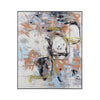 Wall Art | Abstract Painting on Framed Canvas | Gray & Blue 50x60
