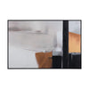 Wall Art | Modern Abstract Painting | Neutral Tones & 39x59 Black Frame