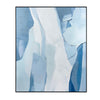 Wall Art | Abstract Design on Canvas | Blue & White | 59x71 Frame