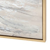 Oren Framed Wall Art | Abstract Shoreline Canvas Painting Waves Brown 62x82