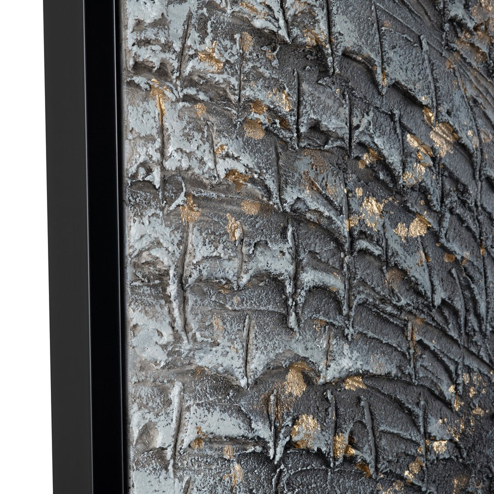 2pc Framed Wall Art | Split Close-Up Elephant Face Trunk | Gray Black 38x52