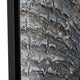 2pc Framed Wall Art | Split Close-Up Elephant Face Trunk | Gray Black 38x52