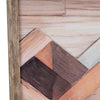 Veda 3pc Wall Art Set | Mountain-View Painting | Brown Wood Framed 30x30