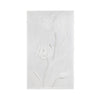 Niel 3D Floral Wall Art on White Canvas | Clear Acrylic Frame 24x40