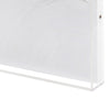 Niel 3D Floral Wall Art on White Canvas | Clear Acrylic Frame 24x40