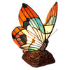 10 Inches Butterfly Accent Table Lamp with Molded Details, Multicolor