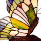 10 Inch Tiffany Style Metal Table Lamp with Butterfly Design Multicolor CHL-CH10221GA05-NL1