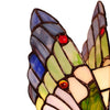 10 Inch Tiffany Style Metal Table Lamp with Butterfly Design Multicolor CHL-CH10221GA05-NL1