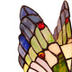 10 Inch Tiffany Style Metal Table Lamp with Butterfly Design Multicolor CHL-CH10221GA05-NL1