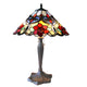 CHLOE Lighting LINDSAY Tiffany-style 2 Light RosesTable Lamp 17" Shade