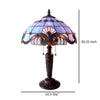 20 Inch 2 Light Tiffany Style Table Lamp Blue and Pink CHL-CH15063LV15-TL2