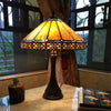 ELEANOR Tiffany-style 2 Light Mission Table Lamp 16" Shade