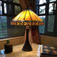 ELEANOR Tiffany-style 2 Light Mission Table Lamp 16" Shade