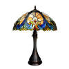 200 Watt Tiffany Style Glass Table Lamp, Multicolor