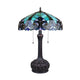 CHLOE Lighting LIAISON Tiffany-Style Antique Dark Bronze 2-Light Victorian Table Lamp 18" Shade