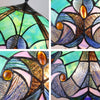 CHLOE Lighting LIAISON Tiffany-Style Antique Dark Bronze 2-Light Victorian Table Lamp 18" Shade