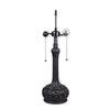 CHLOE Lighting LIAISON Tiffany-Style Antique Dark Bronze 2-Light Victorian Table Lamp 18" Shade