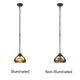 CHLOE Lighting LIAISON Victorian-Style 1-Light Antique Dark Bronze Finish Ceiling Mini Pendant 8’’ Shade CHL-CH18780VI08-DP1