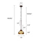 CHLOE Lighting LIAISON Victorian-Style 1-Light Antique Dark Bronze Finish Ceiling Mini Pendant 8’’ Shade CHL-CH18780VI08-DP1