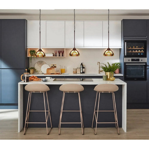 CHLOE Lighting LIAISON Victorian-Style 1-Light Antique Dark Bronze Finish Ceiling Mini Pendant 8" Shade