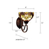 CHLOE Lighting LIAISON Victorian-Style 1-Light Antique Dark Bronze Finish Wall Sconce 8’’ Shade CHL-CH18780VI08-WS1
