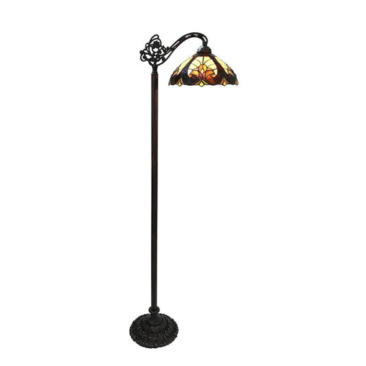 CHLOE Lighting LIAISON Tiffany-style 1 Light Victorian Reading Floor Lamp 13" Shade