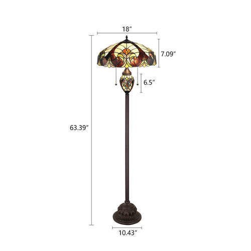 CH18780VI18-DF3 Antique Dark Bronze Floor Lamp