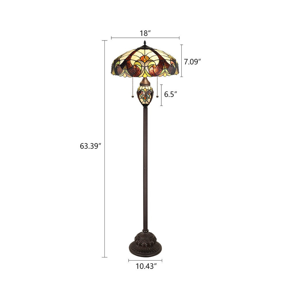 CH18780VI18-DF3 Antique Dark Bronze Floor Lamp