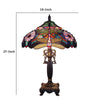 CHLOE Lighting ZYGO Tiffany-style 2 Light Dragonfly Table Lamp 19’’ Shade CHL-CH1B145PD19-TL2