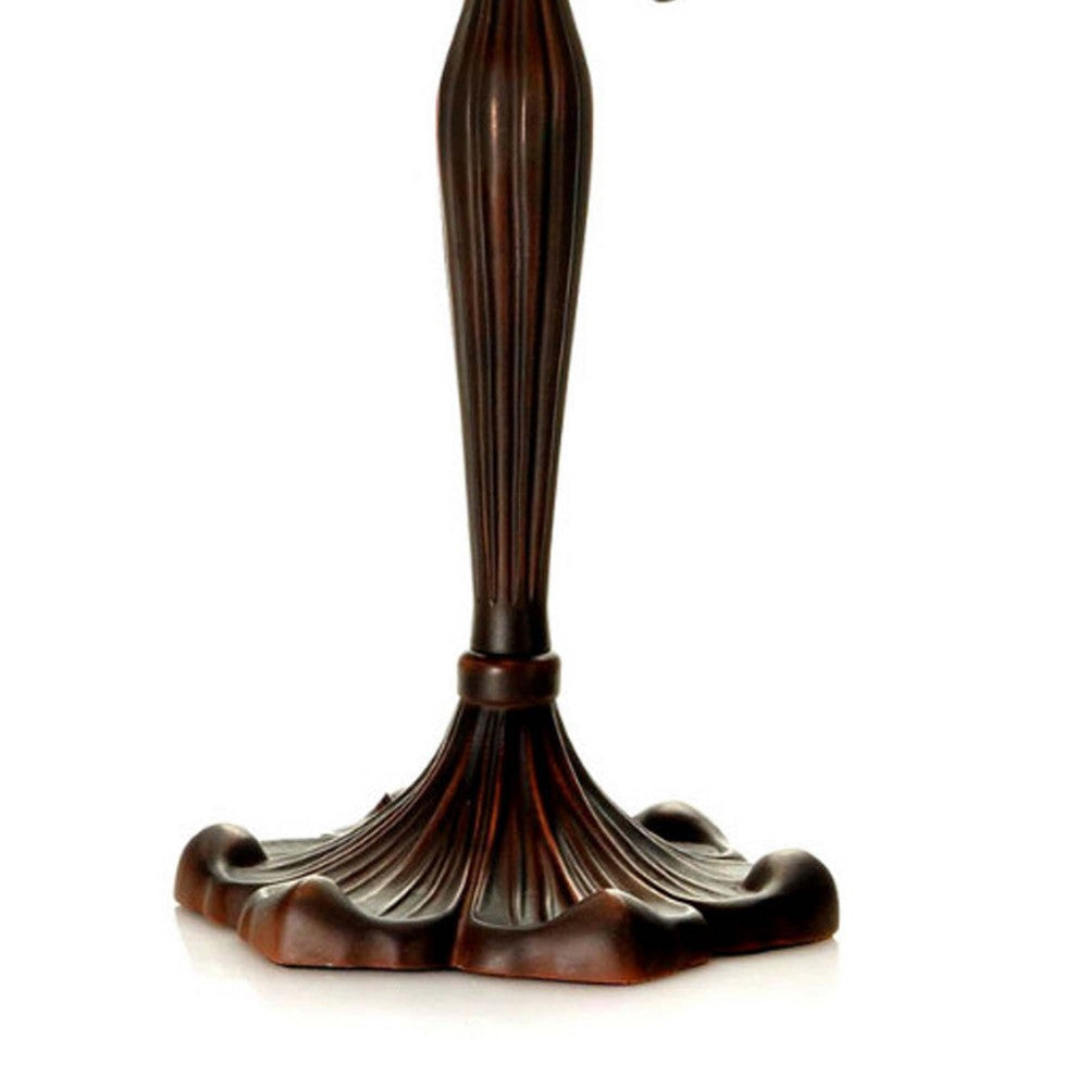 Dragonfly Accent Tiffany Style Glass Table Lamp Multicolor CHL-CH1B717BD17-TL2