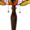 Dragonfly Accent Tiffany Style Glass Table Lamp Multicolor CHL-CH1B717BD17-TL2