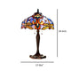 Dragonfly Accent Tiffany Style Glass Table Lamp Multicolor CHL-CH1B717BD17-TL2