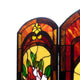 3 Panel Floral Design Folding Fireplace Screen Multicolor CHL-CH1F629RF42-GFS