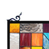 CHLOE Lighting TATE Tiffany-glass Mosaic Design Window Panel 16x26 CHL-CH1P025AM26-GPN