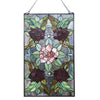 Chloe Lighting Canna Tiffany-Style Floral Stained Glass Window Panel 32’’ Height CHL-CH1P033RF32-GPN