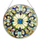 Chloe Lighting Frances Tiffany-Style Victorian Stained-Glass Window Panel 22’’ Height CHL-CH1P095AV22-GPN