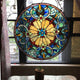 Chloe Lighting Frances Tiffany-Glass Victorian Window Panel 22"