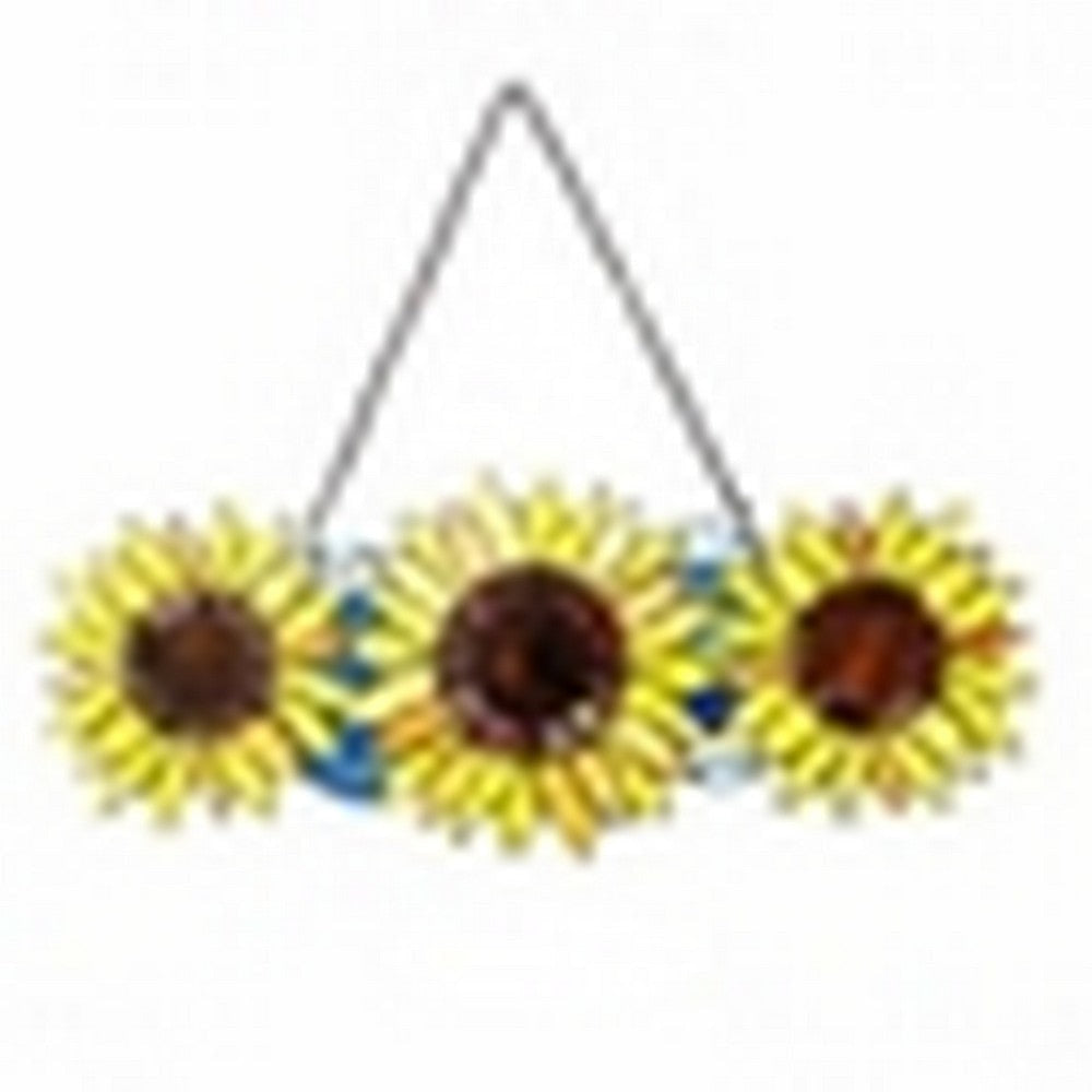 CHLOE Lighting ANNUUS Floral-Style Stained Glass Window Panel 22’’ Wide CHL-CH1P152SF22-HRT