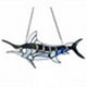 CHLOE Lighting SWORDFISH Animal-Style Stained Glass Window Panel 16’’ Wide CHL-CH1P161BL16-FSH