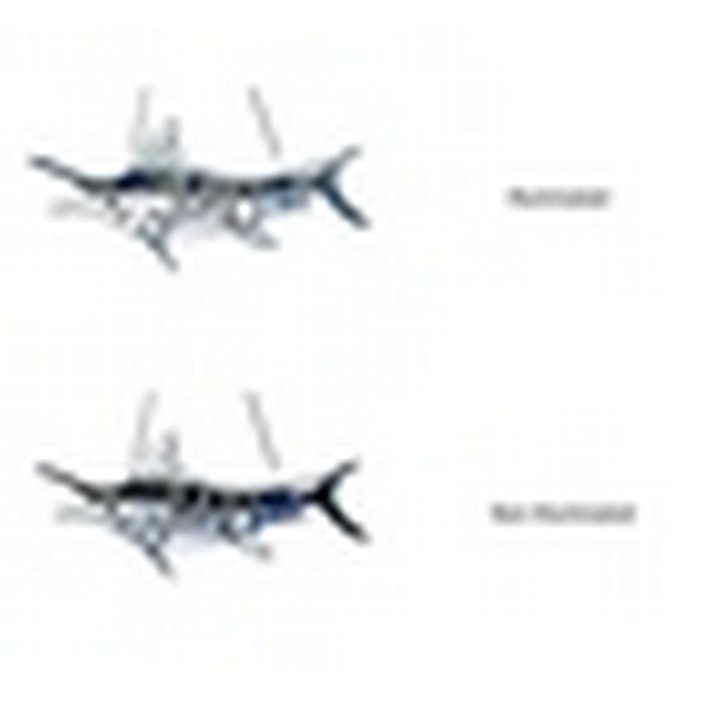 CHLOE Lighting SWORDFISH Animal-Style Stained Glass Window Panel 16’’ Wide CHL-CH1P161BL16-FSH